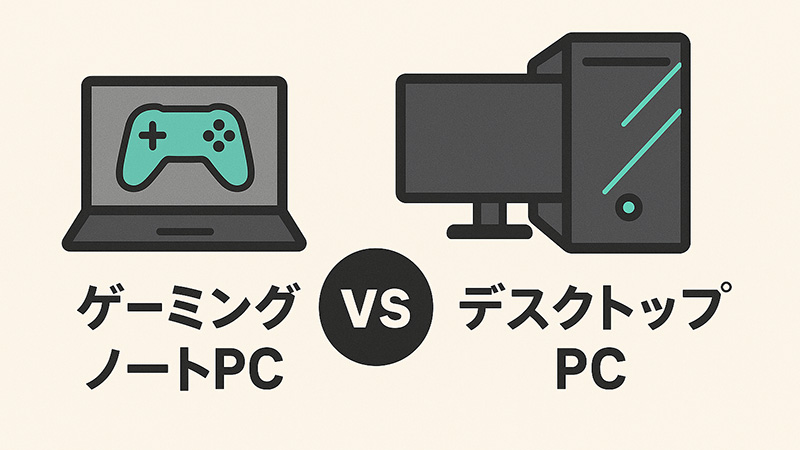 【必見】ゲーミングノートPCとデスクトップPC、どっちを選ぶべき？