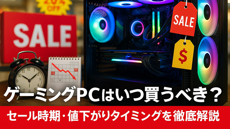 ゲーミングPCはいつ買うべき？セール時期・値下がりタイミングを徹底解説
