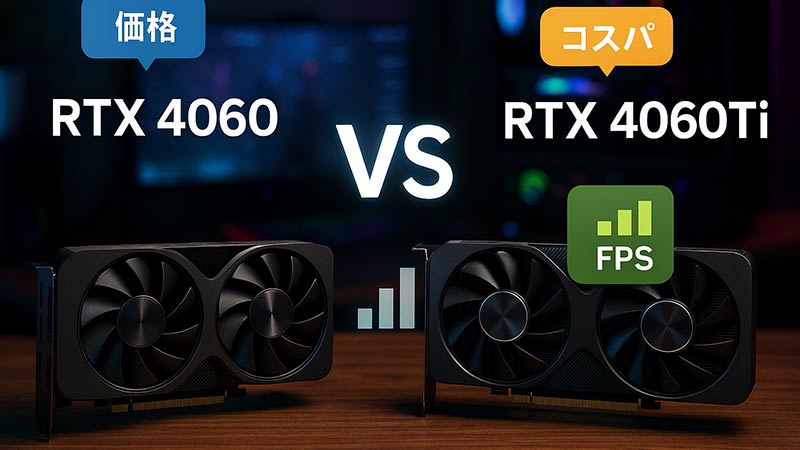 RTX 4060とRTX 4060 Tiの違いとおすすめグラボ比較