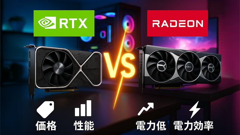 【2025年版】RTXとRadeonはどっちが買い？性能・特徴・違いを徹底比較