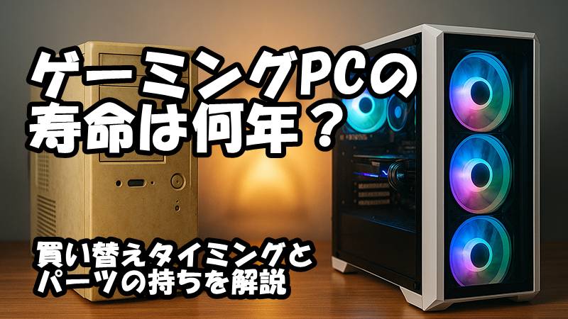 ゲーミングPCの寿命は何年？買い替えタイミングとパーツの持ちを解説