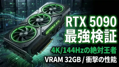 RTX 5090 性能検証｜4090を過去にする「4K/144Hz」の絶対王者。32GB VRAMとAI性能の衝撃