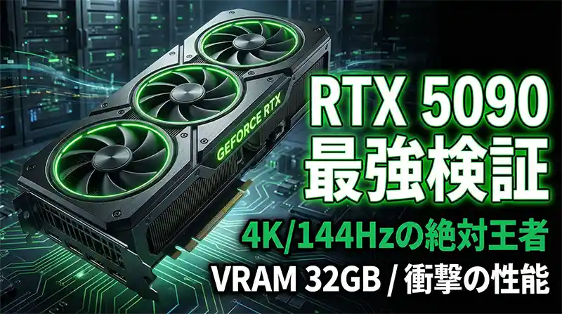 RTX 5090 性能検証｜4090を過去にする「4K/144Hz」の絶対王者。32GB VRAMとAI性能の衝撃