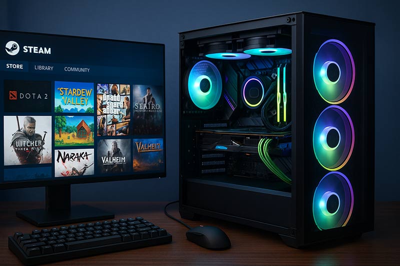Steamに最適なゲーミングPCはこれ！2025年おすすめ構成と選び方