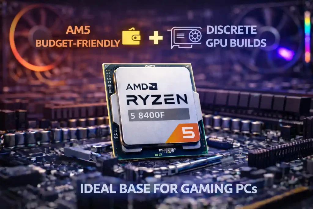 Ryzen 5 8400F徹底解説｜AM5最安級！グラボ前提の低コスト自作に最適な1枚