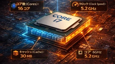 【初心者向け】CPU性能の見方をわかりやすく解説｜コア数・クロック・キャッシュとは？