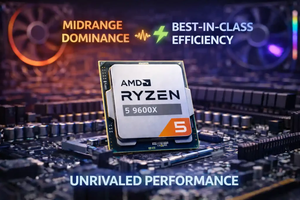 Ryzen 5 9600X徹底解説｜ミドルレンジの常識を覆す圧倒的なシングル性能と省電力性
