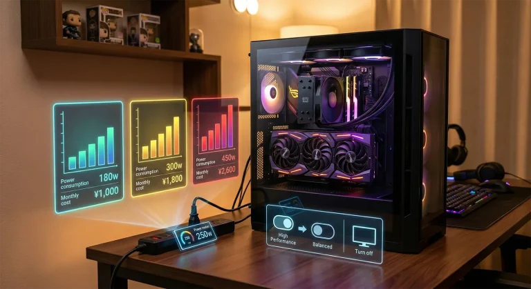 ゲーミングPCの電気代は月いくら？2026年夏版