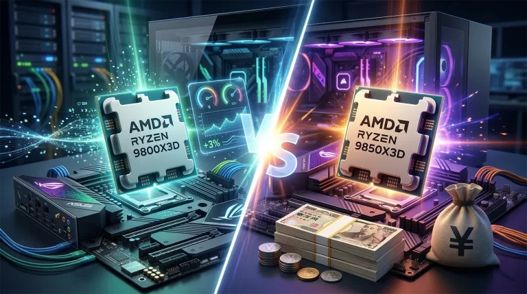 9800X3D vs 9850X3D 比較