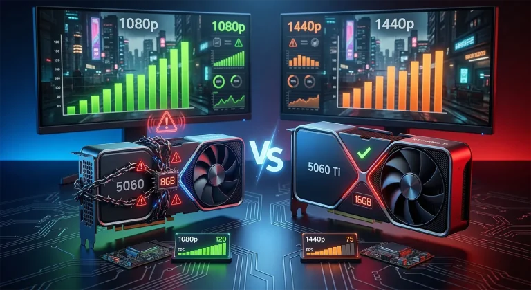 RTX 5060 vs RTX 5060 Ti どっちが買い？