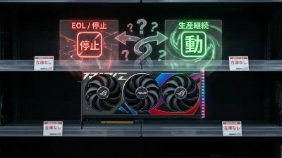 RTX 5070 Ti「生産停止騒動」の真相——ASUSのEOL宣言→即否定→でも入手困難が続く理由
