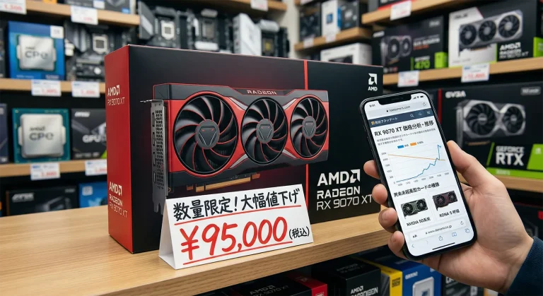 RX 9070 XTの価格はいつ下がる？推移と予測