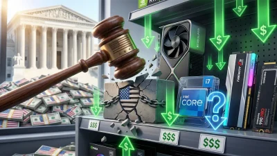 米最高裁が関税を違憲と判断——$1,750億の還付命令。PCパーツ価格は本当に下がるのか