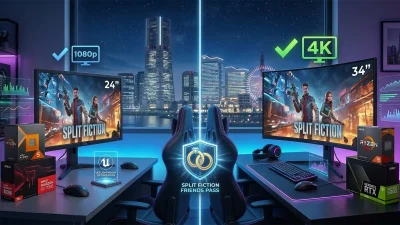 スプリット・フィクション PC必要スペック完全ガイド｜UE5なのに軽い理由・フレンズパス・解像度別GPU選び【2026年版】