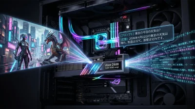AI画像生成・ローカルLLM用PC構成ガイド2026——VRAM 16GB〜32GBで本当に動くStable Diffusion / LLMの推奨構成