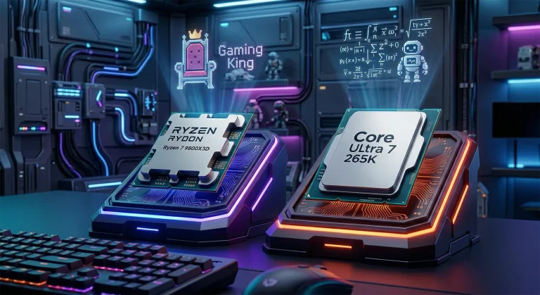 Ryzen 7 9800X3D vs Core Ultra 7 265K 比較