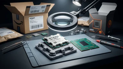 Amazon返品詐欺でRyzen 9 9950X3Dが偽物に——3Dプリント製の土台＋本物のヒートスプレッダで巧妙化
