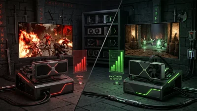 DOOM: The Dark Ages GPU別ベンチマーク｜ラスタでAMDが健闘、パストレで全逆転——15GPU実測データ解説【2026年版】