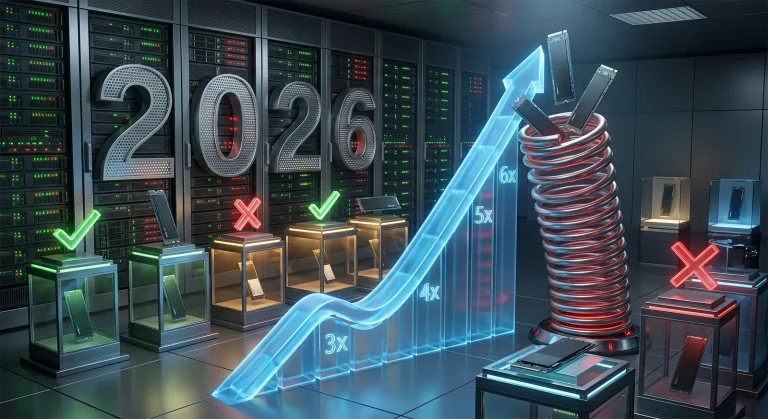 NVMe SSD価格3〜6倍高騰