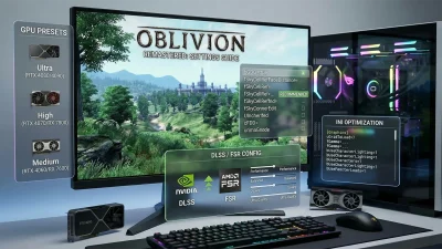 オブリビオン リマスター PC版おすすめ設定ガイド｜GPU別推奨プリセット・DLSS/FSR設定・ini最適化まで