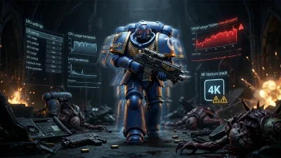 Space Marine 2 PC版おすすめ設定ガイド【2026年版】GPU設定を下げても伸びない理由・フレーム生成の真価・4Kテクスチャパックの罠まで完全解説