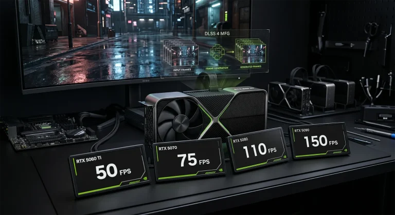 プラグマタ パストレーシング完全ガイド｜RTX 5060 Ti〜5090 GPU別fpsとDLSS 4 MFGの最適解