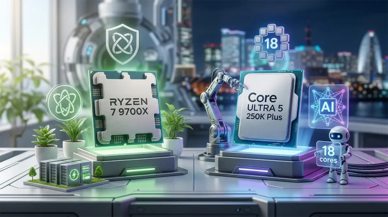 Ryzen 7 9700X vs Core Ultra 5 250K Plus 比較