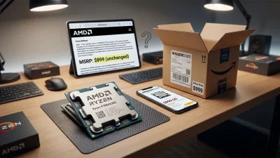 Ryzen 9 9950X3D2がAmazonに$999で登場——AMD『MSRPは$899で変更なし』と明言した価格差の真相