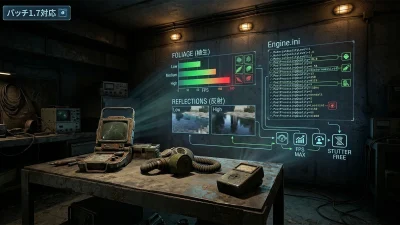 STALKER 2 PC版おすすめ設定ガイド【パッチ1.7対応】Foliageが最大の罠・Reflections Lowは逆効果・Engine.ini最適化まで完全解説