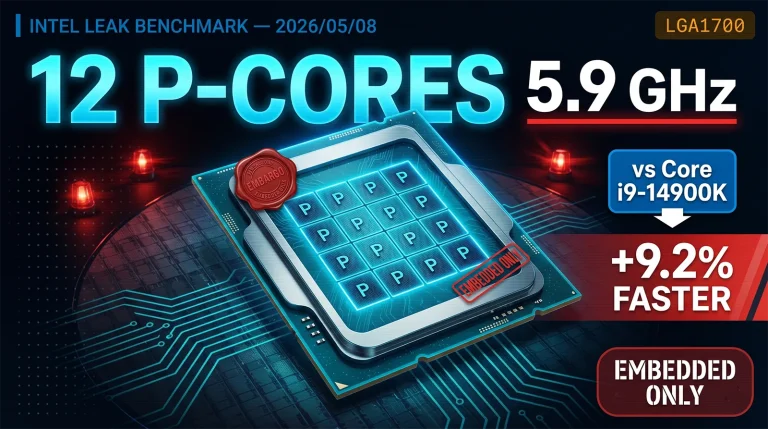 Intel Bartlett Lake Core 9 273PQE ゲーミングベンチ