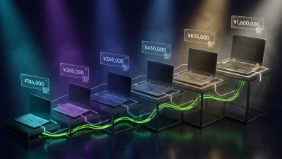 ゲーミングノートPC 価格帯別ベスト構成 2026年5月版｜¥184,800 から ¥1,639,858 まで CPU × GPU 最適組み合わせ12選