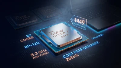 Core Ultra 7 265HX 完全解説｜Arrow Lake HX 20コア（8P+12E）・ 最大5.3GHz ・ 真の中位機 ・ ¥250-350K コスパゲーミングノートPCの本命【2026年5月版】