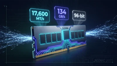 DDR6 RAM 仕様策定完了｜17,600 MT/s × 96-bit × 1.0V 以下で DDR5 の2倍帯域、ただし PC 普及は2027年後半〜2028年が本命【2026年5月】