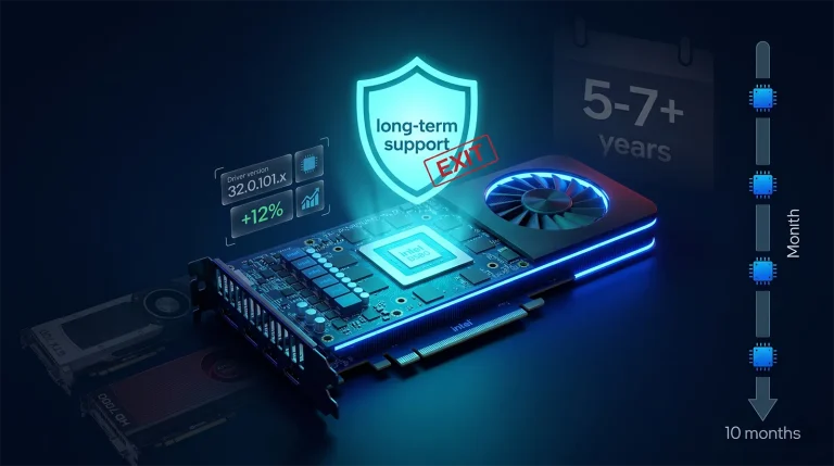 Intel Arc B580 ドライバサポート