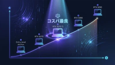 ノート向け RTX 5070 Ti 完全レビュー｜5,888 CUDA ・ 12GB GDDR7 ・ TGP 60-115W で 1440p Ultra の本命【2026年5月版】