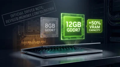 ノート向け RTX 5070 が密かに 12GB GDDR7 化｜ドライバ脚注で発表・6月出荷・ASUS / Lenovo / MSI 対応モデル続々判明【2026年5月】