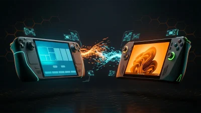 SteamOS vs Windows 11｜ハンドヘルドOS 完全比較【2026年5月】ROG Ally/Legion Go S/Steam Deck OLED 別の正解