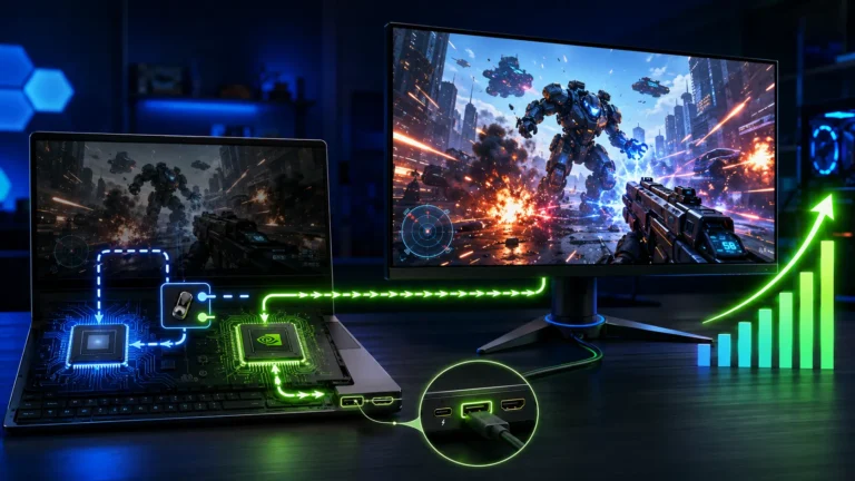 ゲーミングノートPC 外部モニター FPS