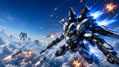 『OMEGA PHENEX』はAC風で終わらない。手動照準×旋回制限なしの高速メカアクション