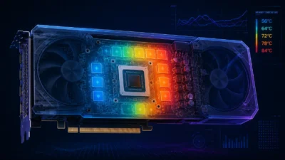 GeForce RTX 50でGDDR7メモリ温度を個別監視可能に｜Afterburner・HWiNFOで冷却偏りとサーマルパッド不良を診断