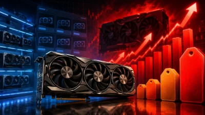 RTX 5080が発売時から40％値上げ｜ASUS最上位が約33万円でRTX 5090の公式価格超え、同じ5080に約20万円も