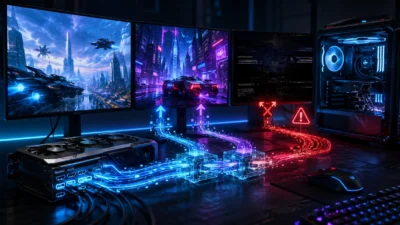 4K・240Hzモニターは何台まで接続できる？2台目・3台目が映らない原因とDSC制限