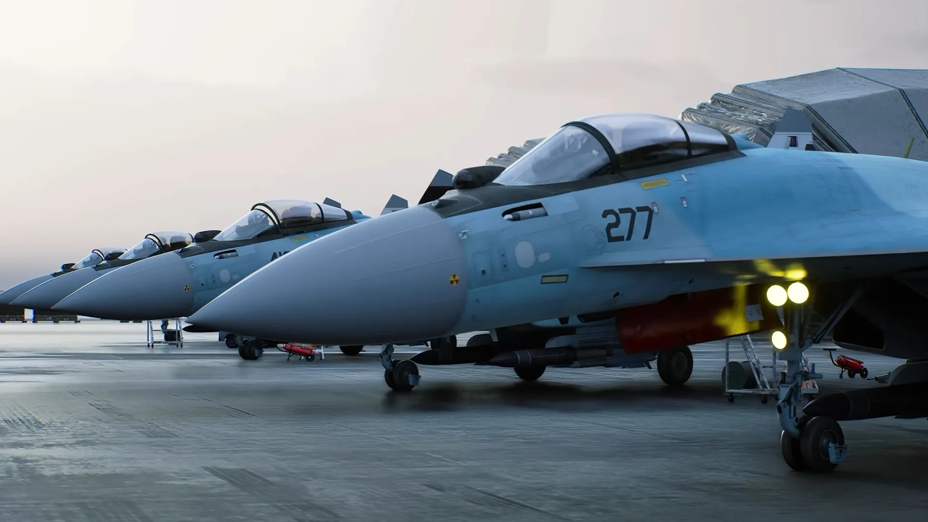 エースコンバット8 Su-35S Flanker-E 格納庫前
