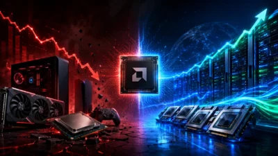 AMDゲーム事業が31％減収｜Radeon・Ryzen・次世代ゲーム機への影響とデータセンター急伸を解説【2026年8月】