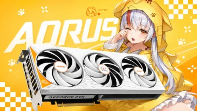 AORUS RTX 5060 ARI 8G発表｜5色ランダムドール付属、2722MHzの白グラボ