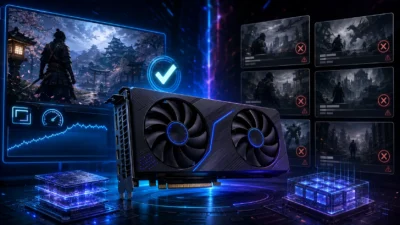 Intel Arc B580は2026年でも現役か｜ACシャドウズ1080p60fps推奨ティア到達も他大型タイトルは対象外