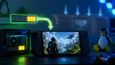 Bazzite 44は何が変わった？VRAM不足時にゲームを優先する新機能を解説｜FPSは上がらず8GB以下のGPUに効果的