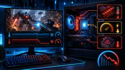 CPU温度は正常なのにゲーム中のクロックが下がる原因｜VRM温度・電力制限・PROCHOTを確認【2026年版】