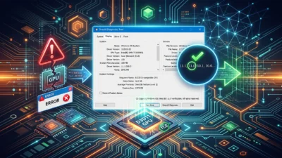 「A D3D11-compatible GPU is required」の原因｜Feature Level 11.0をdxdiagで確認