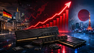 DDR5価格がドイツで2025年7月比4.9倍に急騰｜3DCenter8月調査「486％」の読み方と日本市場への影響を検証